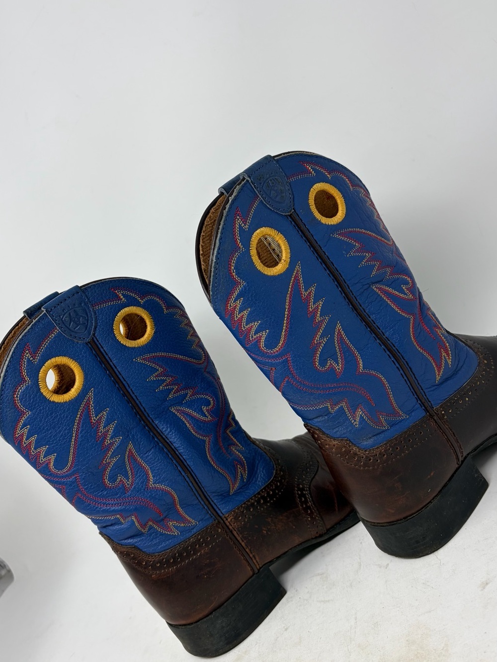 Ariat Kids Leather Western Cowboy Boot Size 3 - Picture 6 of 9